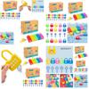 Kids Learning Lock Keys Alphabet Number Matching Early Education Toys