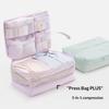 5 In 1 Compression Packing Cubes Travel Luggage Organizer Multi Pocket Clothes Storage Accessories