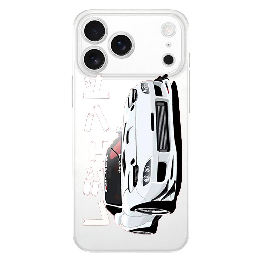 JDM Tokyo Drift Sports Car Soft Clear TPU Phone Case For iPhone 17 Air 16E 16 11 15 14 Pro MAX 12 13 7 8 Plus SE Easter Cover