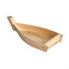 Sushi Boat Serving Tray Container Japanese Style Desserts Holder Plate Wood for