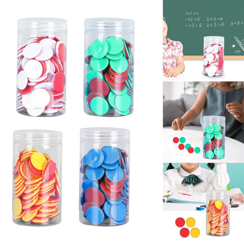 100x Lernzählsteine Mathe Zählsteine für Kinder für Spiel Klassenzimmer Vorschule