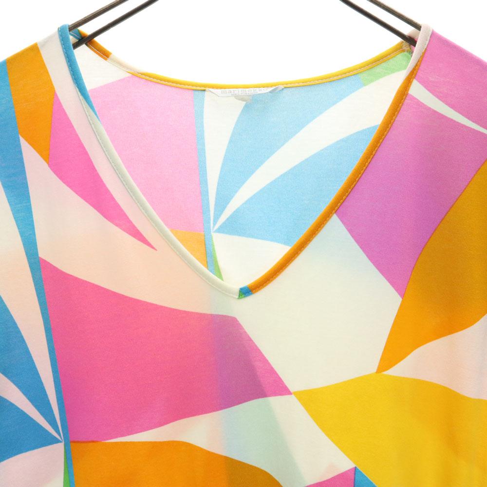 Marimekko  MIKA PIIRAINEN Short Sleeve Long Dress XS Women Used