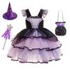 Girls' Kuromi Princess Puffy Skirt Lolita Gown Costume Dress