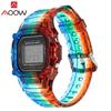 Resin Strap Bezel for Casio G-SHOCK DW-5600 GW-M5610 5600 GLS-5600 Men Transparent TPU Replace Watch Band Protective Case Kit