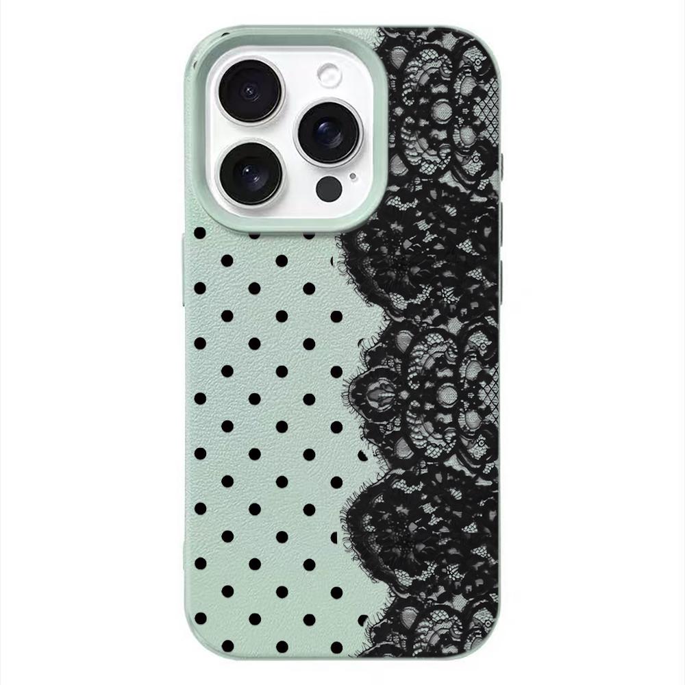 Lace Phone Case For IPhone 17 16 15 Plus 11 13 12 14 Pro Max 16e 17 Air Soft  Silicone Cover Shockproof Cases