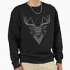 Unisex Cotton Sweater Pullover Hoodie Printed Sweater Dark Deer Pullover Sweatshirt Casual Long Sleeve Sweatshirt