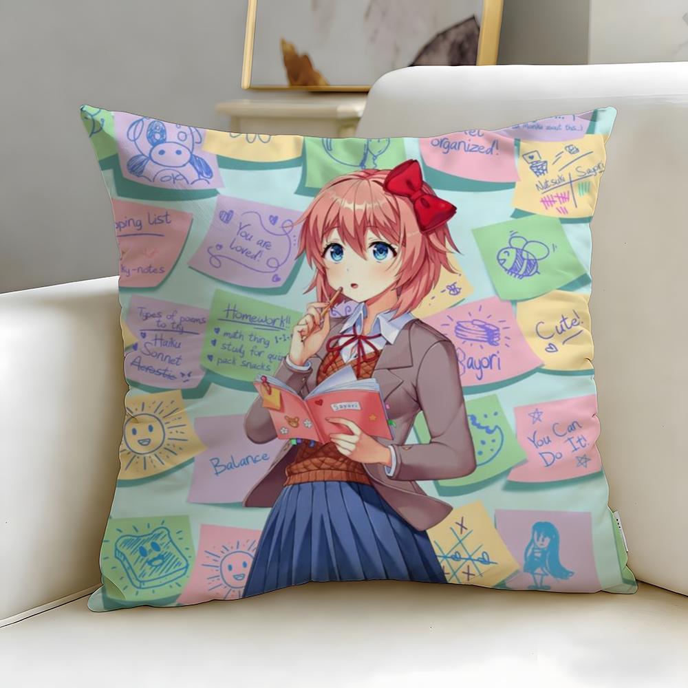 Stylish Ddoki Dokied Cushion Cover Soft EasyWash Pillow Case Versatile for Couch Bed Travel and Office