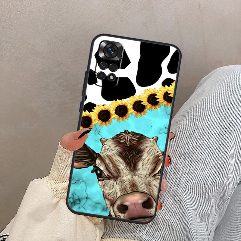 

Western Highland Cow Sunflower Cute For Xiaomi Redmi Note 13 10 12 11 14 15 Pro Plus Case Cover For Redmi 15 13C 12C 14C 10C 15C Redmi Note 13 4G