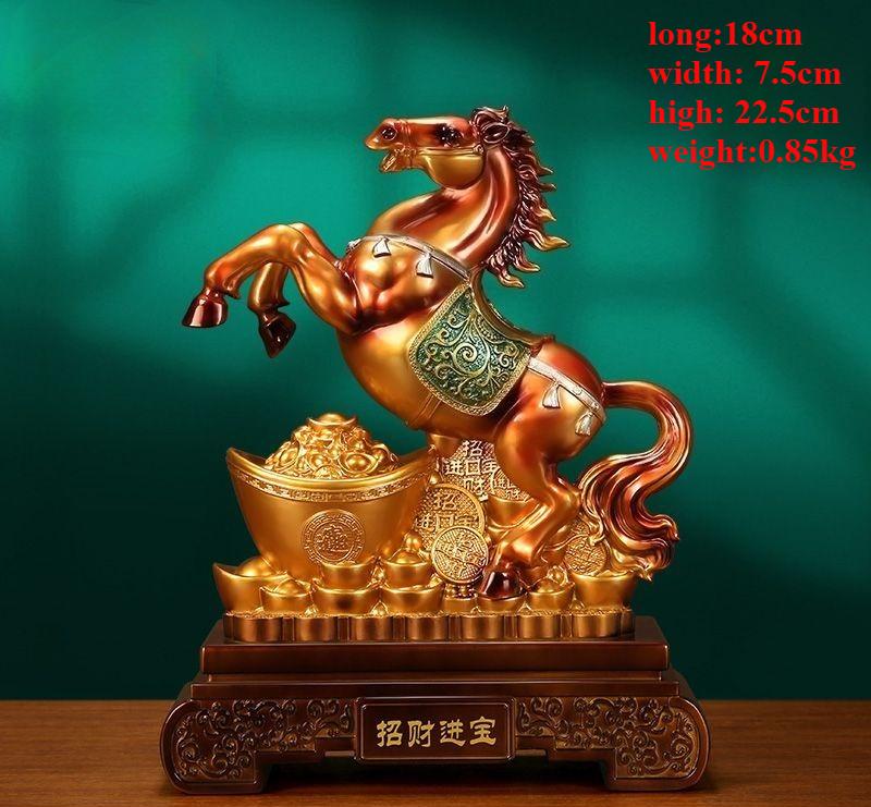 Copper Horse Ornaments Crafts Living Room TV Wine Cabinet Office Table Furnishings Opening Gifts