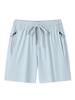 Women's Summer Ice Silk Shorts - Breathable, Versatile, Slimming Three-Quarter Pants with Customizable Logo Options.
