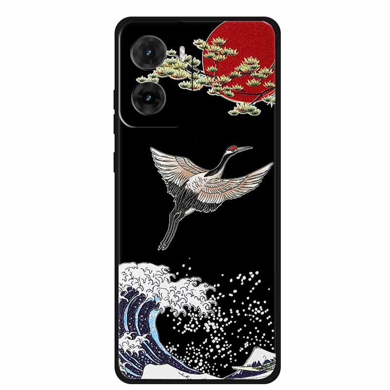 3D Emboss Case For Motorola G06 Phone Case Flowers Shockproof Soft Silicone Coque For Motorola E15 G05 G06 Power Back Cover Case