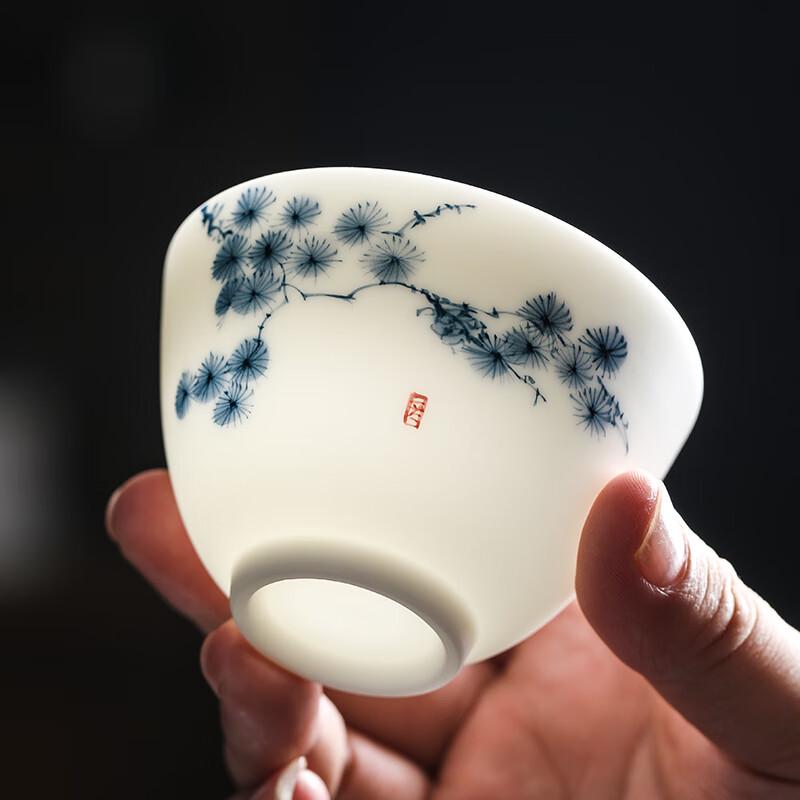MULTIPOTENT Hand-Painted Ceramic Kung Fu Tea Cup