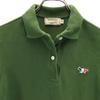 Maison Kitsune Short Sleeve Polo Shirt XS Green Women Used