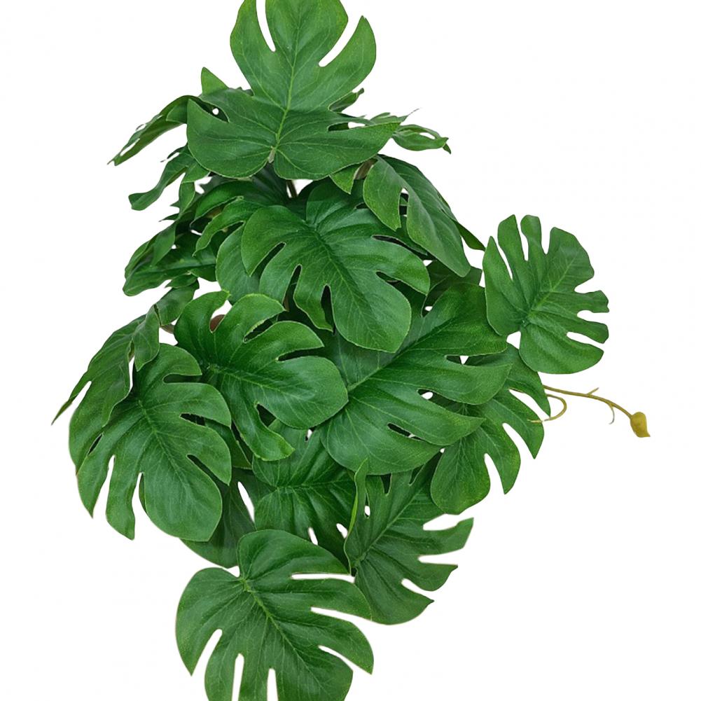 1pc Artificial Plant Green Dill Flower Rattan Leaves Party Home Decor Turtle Leaf Wedding Festival Decoration Fake Flowers