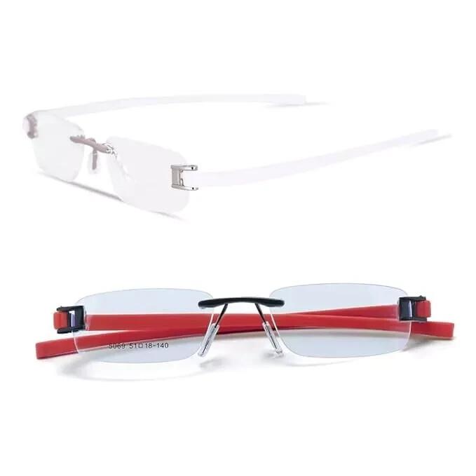 

RSINC Combo Rimless Frame | eyeglasses For Unisex Black Red-Silver White Tag A1 JL186701608186