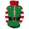 Autumn Winter Creative Colorful Christmas Series 3D Digital Printed Men's Loose Fitting Pullover Hoodies Fashionable Long Sleeved Hoodies