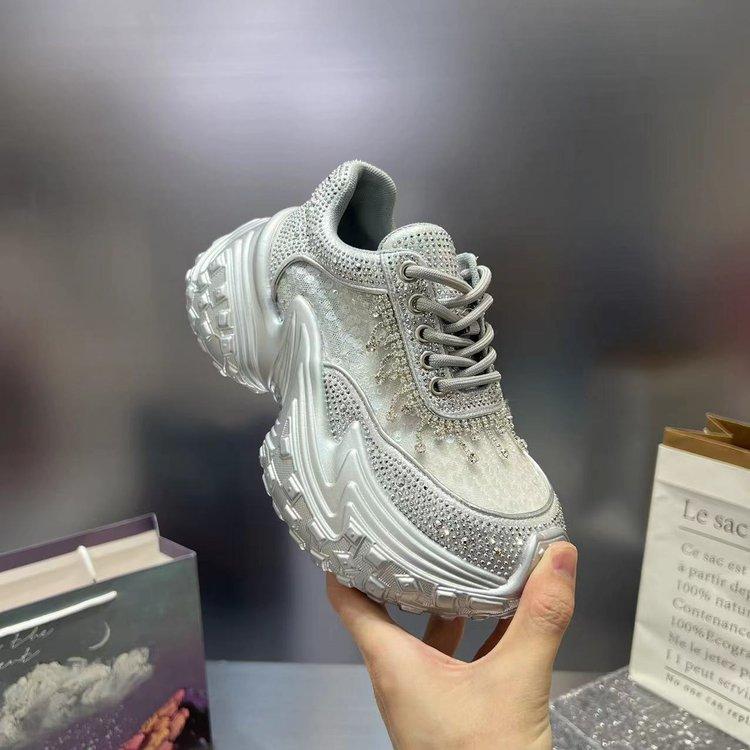hot sale Fashion Women Sneakers 2024 Platform Casual Shoes For Woman Shoes Mesh Breathable Platform sneakers women luxury shoes