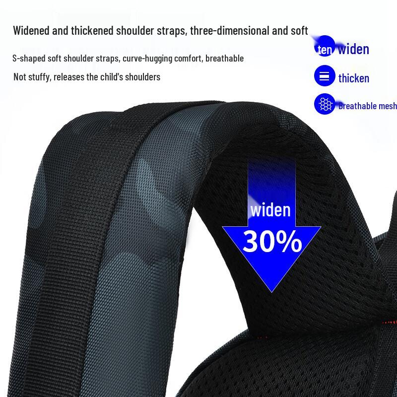 Dishuai 45L Ergonomic Anti-Pressure Boys' School Backpack