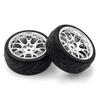 Precise Remote Control Replacement Wheel Tires with 12mm Adapter for 1/10 Model Car Drift Car Modification Accessories