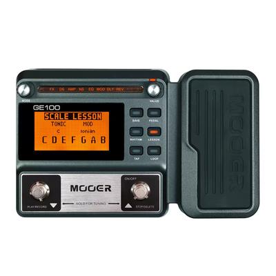 GE100 Guitar Pedal Multi-effects Processor Effect Pedal with Loop Recording Max Time 180s 8 Effect Modules 40 Drum Rhythms