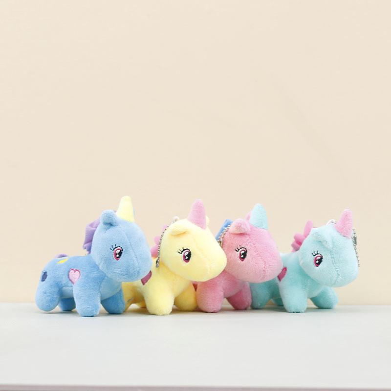 Adorable Unicorn Plush Toy Cute Keychain Soft Stuffed Animal Doll For Kids
