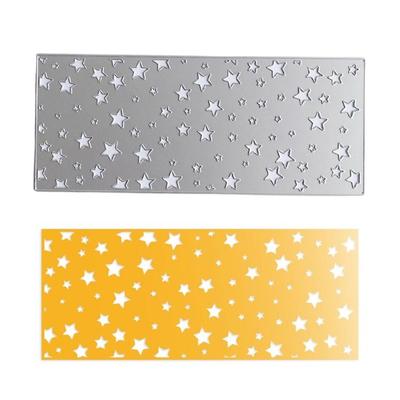 Sfondo Stelle Fustelle in Metallo Sagome Stampi Stencil per Goffratura Ritagli per Scrapbooking Creazione di Biglietti Decorazione