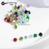 Round & Reverse Four-Prong Zircon Single-Prong DIY Phone Chain Jewelry & Clothing Accessories (3/4/5)
