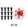 12pcs Bicycle Disk Brake Rotor Bolts Lightweight Steel Repair Accessories Mountain Bike Color Non-slip Disc Screw