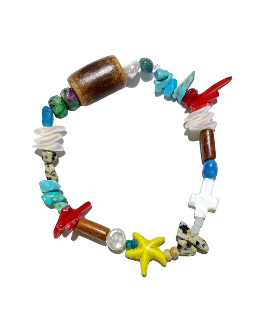 Sk8Er Rock Coral Reef Gemstone Bracelet 002