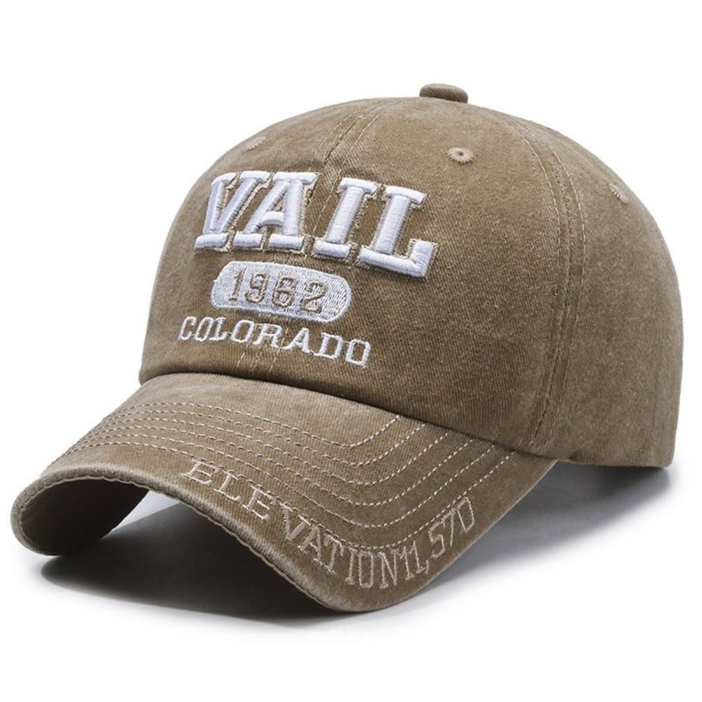 Colorado 1962 VAIL Embroidered Baseball Cap Washed Cotton Sun Hat For Man Women Unisex