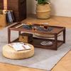 Walnut Bay Solid Wood Window Desk Mini Tea Table Traditional Louhan Bed Stand - Minimalist Space-Saving Zen Design
