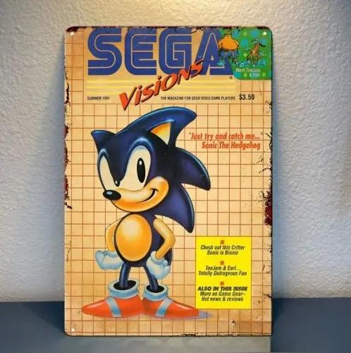 

1p,Sega Video Game Metal Poster -Collectable Tin Sign (Size:) 20x30cm（7.8x11.8inch）
