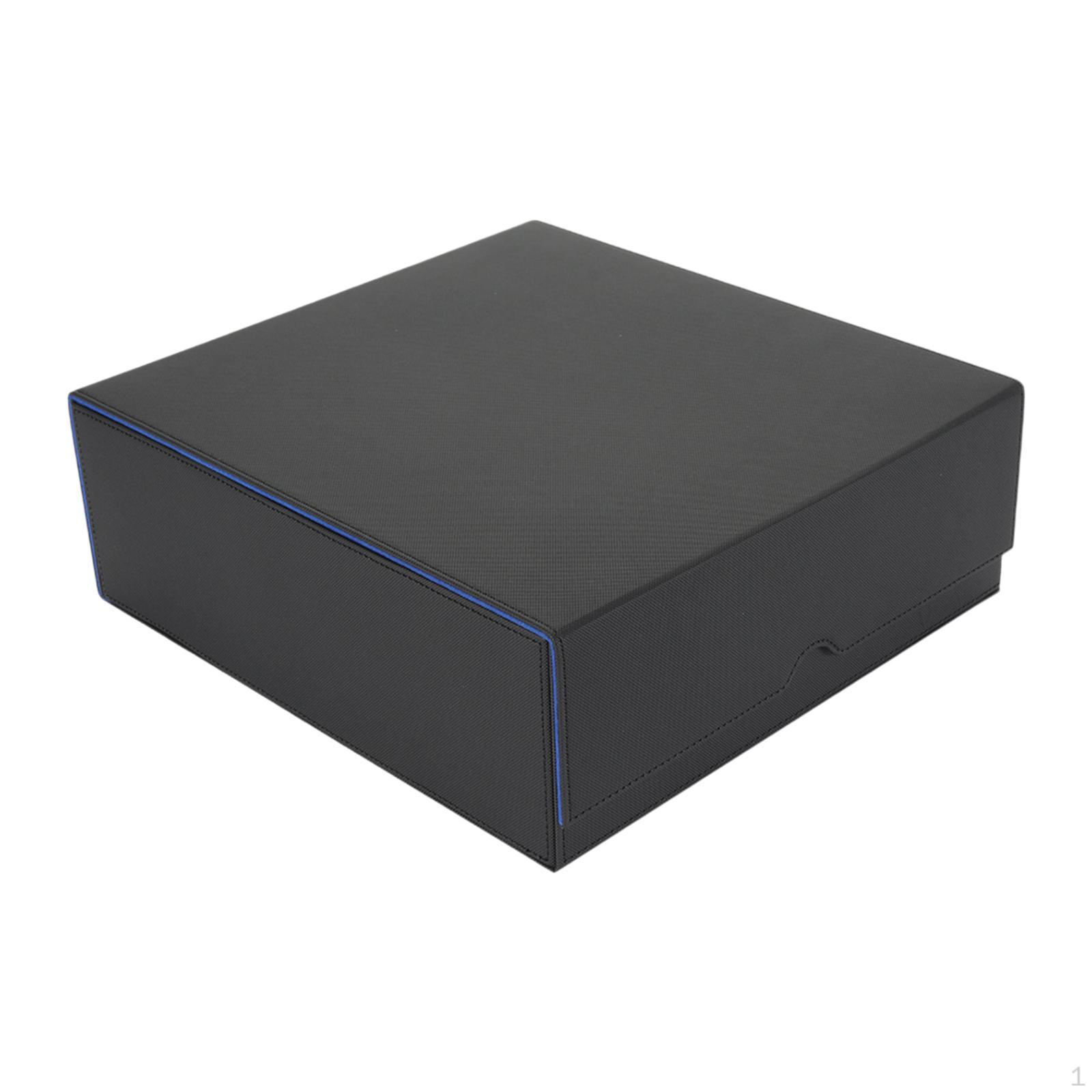 

Коробка для колоды карт с магнитной застежкой. Крепкий спортивный футляр для бейсбольных карточек. Black Blue