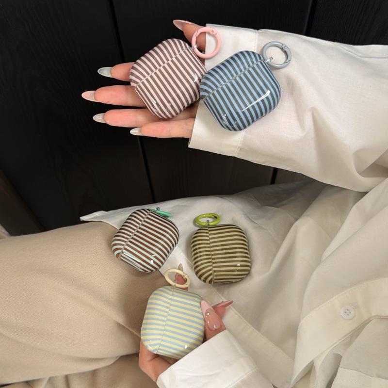 Korean Simple Vertical Stripe AirPods 1 Generation Earphone Case for Apple Earphones AirPods 1 Generation Pro1