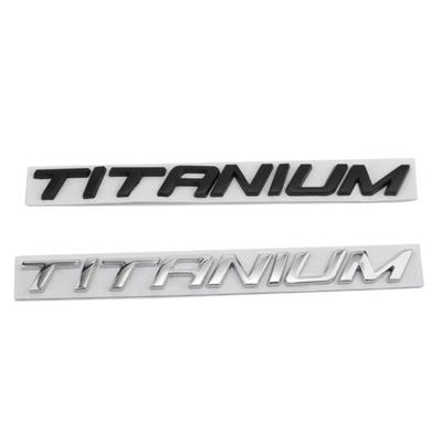 Modificación de coche Sharp World Explorer titanio inglés Metal pegatinas para carrocería de coche etiqueta trasera del maletero pegatinas de letras