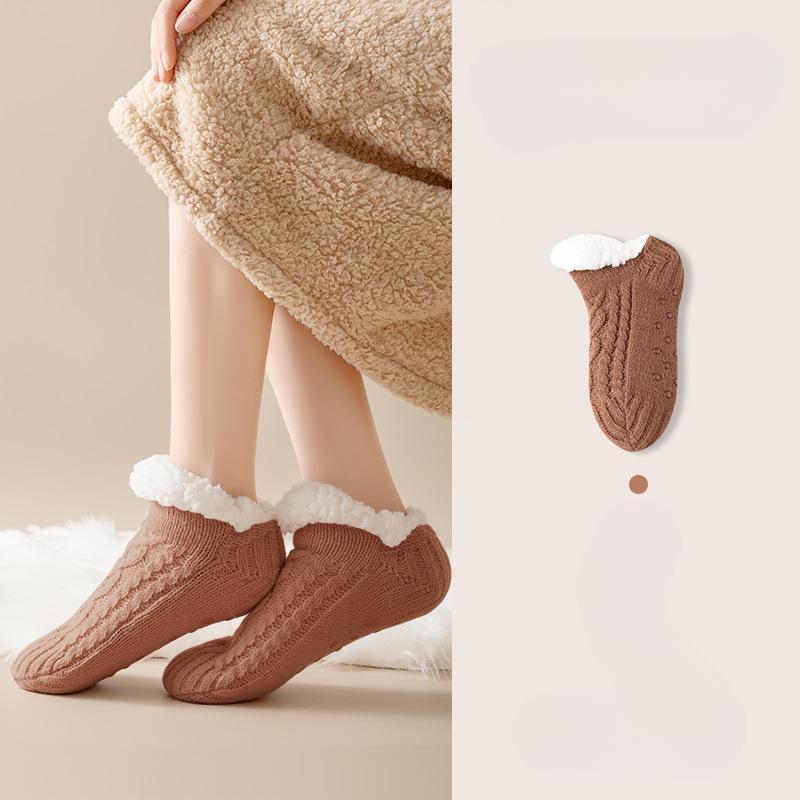 Șosete de podea Toamnă și Iarnă Gros de catifea Calde Șosete pentru picioare Șosete pentru femei Șosete de casă pentru dormit