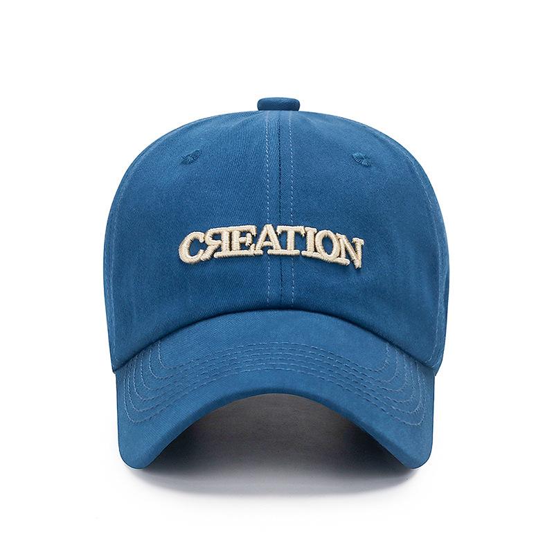Soft-top Baseball Hats for Men and Women Trendy Sun Protection and Shade Three-dimensional Embroidered Baseball Hats