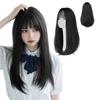 Straight Black Feminine and Full Wig for Medical Medium To Medium Long, Wig, Hair, Melon-in Wig, Elegant, Women, Use, Crossdressing, Natural, Women's,