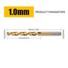 Professional Metal Drill Set Titaniums Coated High Speed Steel Twist Drills Bit For Iron Aluminum Alloy Fabrication