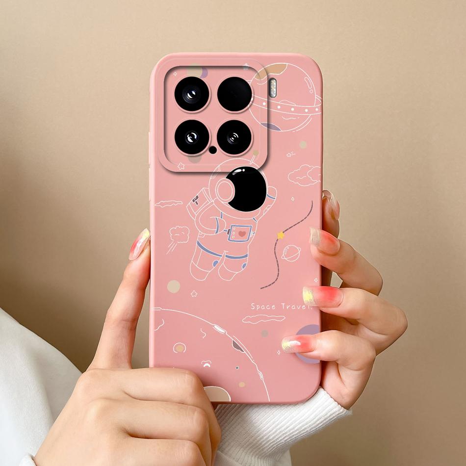 Candy Case For Xiaomi 15 Pro Phone Housing Soft Liquid Silicone Upgrade Full Protection Flowers Back Cover For Xiaomi15 Pro Capa