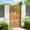 Garden Gate 105X180 Cm Stainless Steel Lightweight Construction