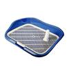 Dog Potty Tray with Raised Fences Removable Mesh Grid Pad and Post Prevent Splashing Large Space Dog Training Toilet