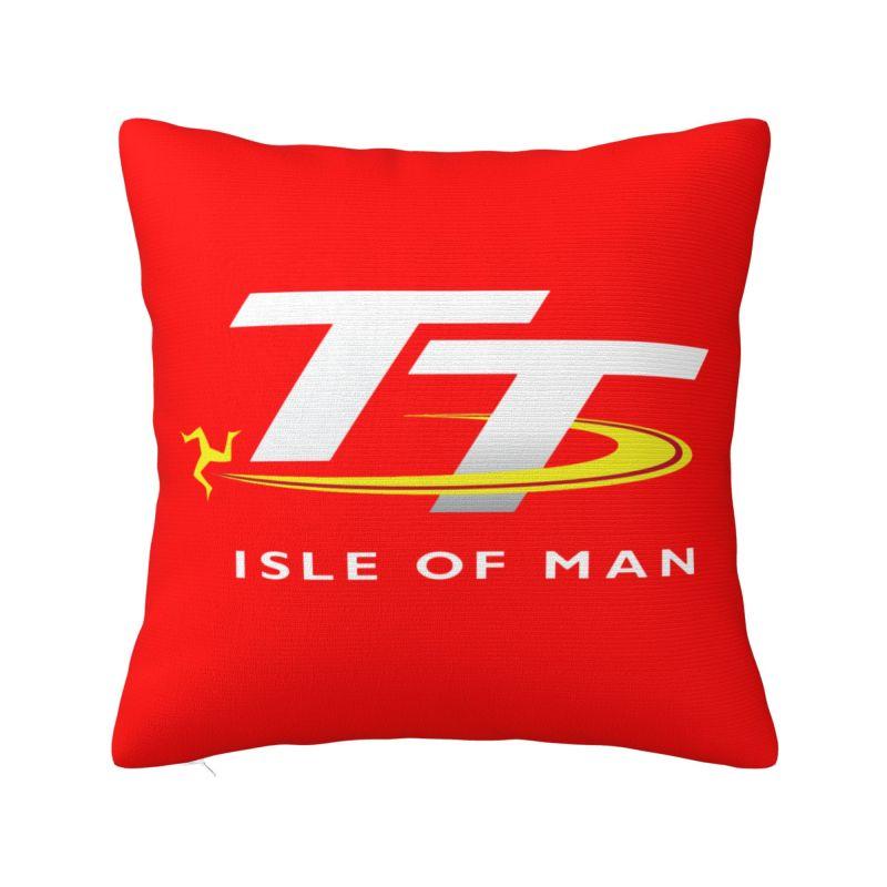 Motorcycle Sport Isle Of Man TT Races Cushion Cover  cm Throw Pillow Case Living Room Decoration Sofa Chair Pillowslip