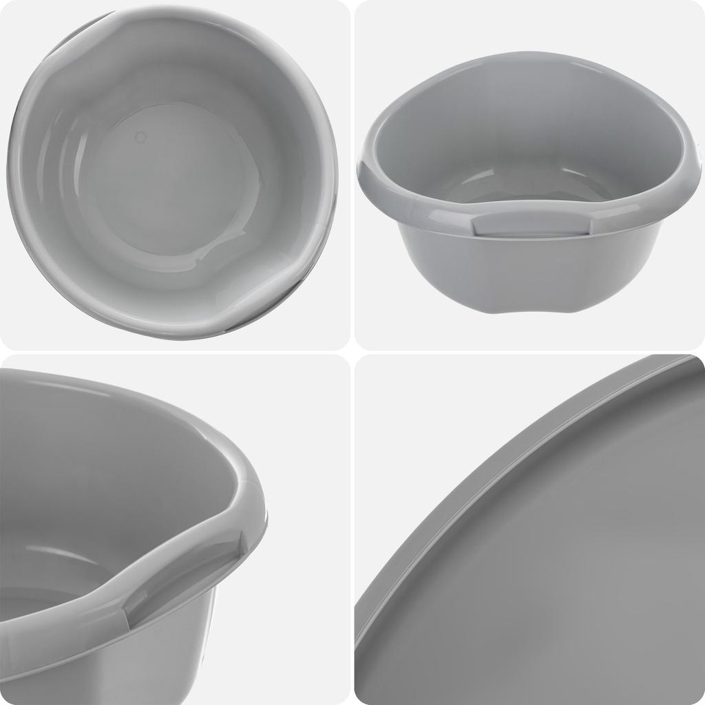 KADAX Miska Plastikowa Na Pranie Bieliznę 30L miednica Pojemnik Z Uchwytami 50 cm