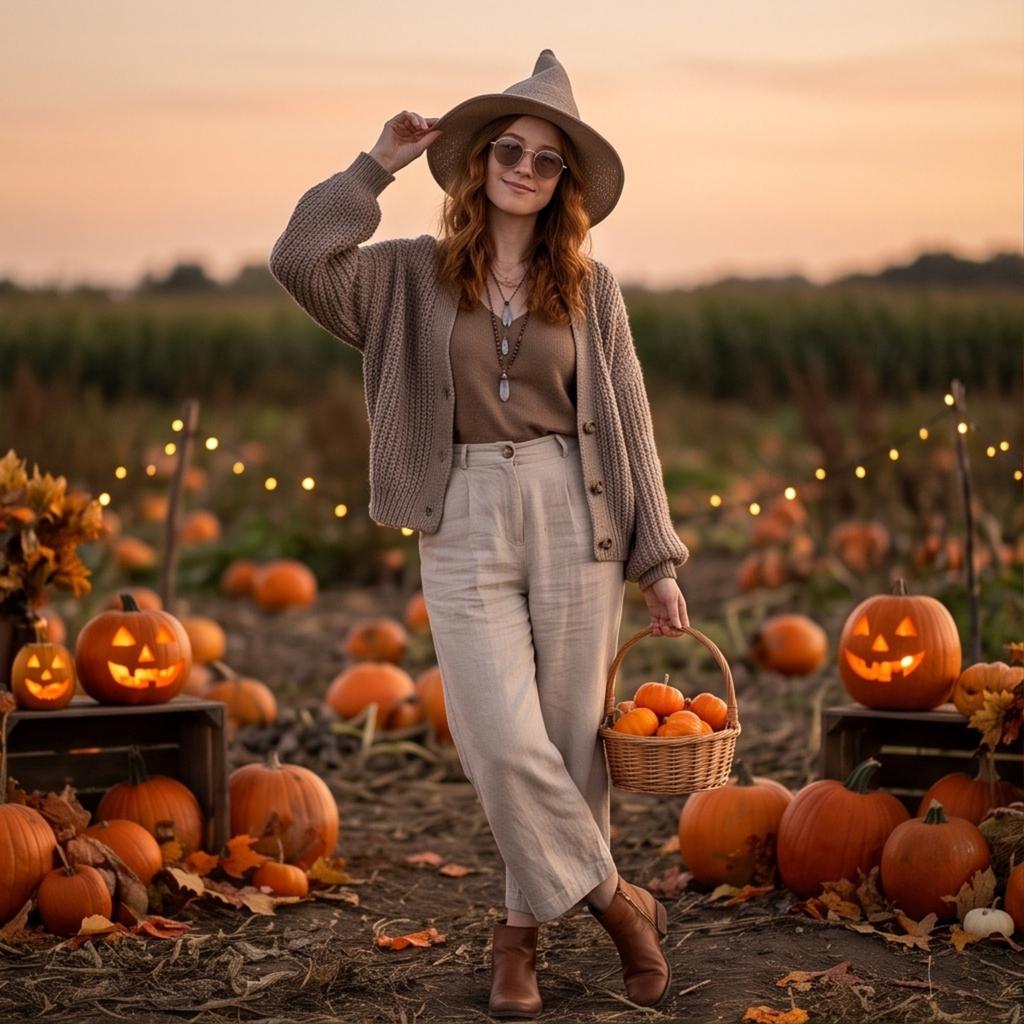 Knitted Hat Foldable Pointed Top Thickened for Halloween Costume