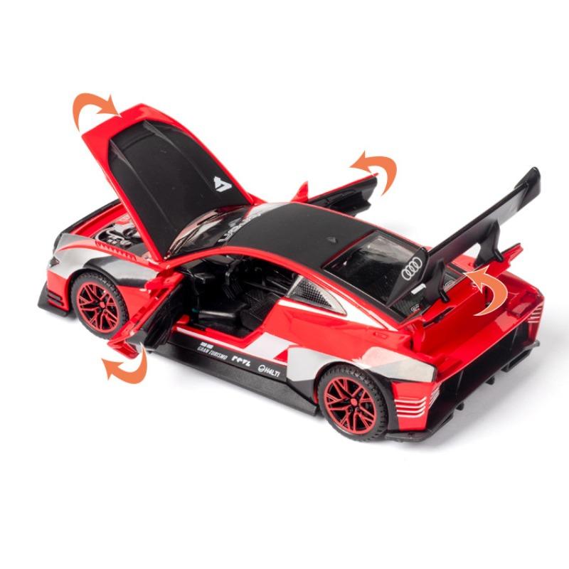 1/32 Scale GT E-tron Vision Alloy Car Model Sound and Light Simulation Car Decoration Collection Child Toy Gift