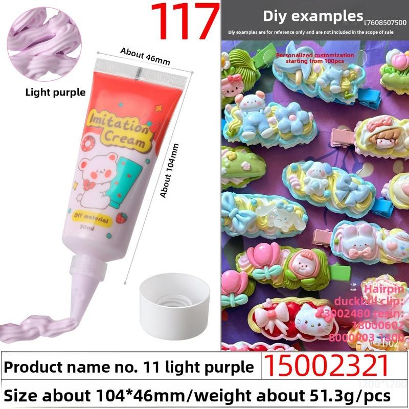 50g Eco-friendly and Easy-to-squeeze Simulated Cream Glue, Handcrafted Cream Glue Oil Glue