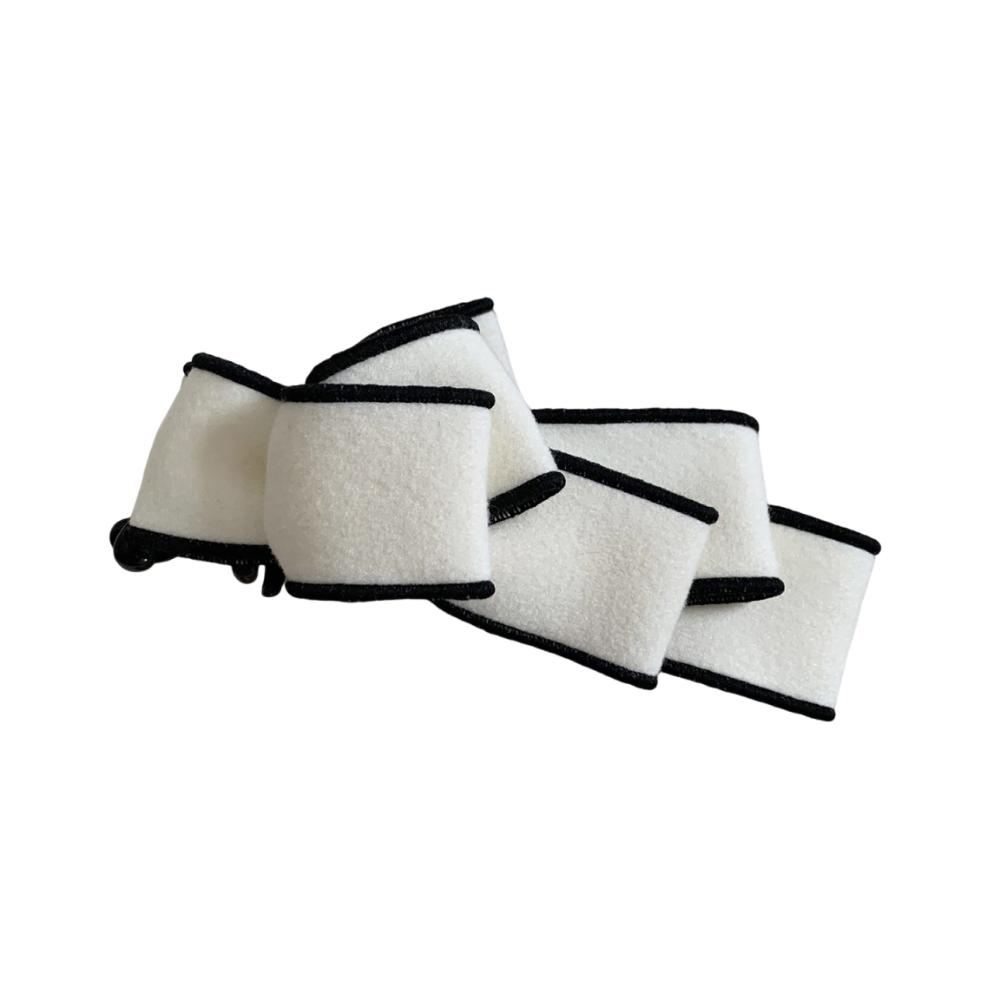 

Elegant Bow Vertical Clip Korean Style Women Hair Claws Durable Bowknot Banana Clip Girls Gift білий