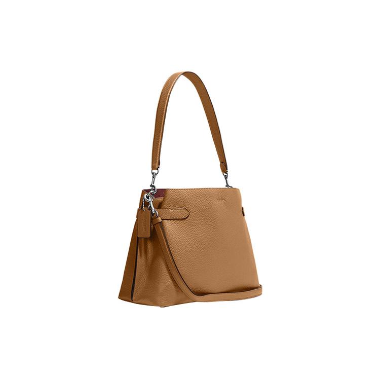 New COACH Hanna Leather Tote Bag, Shopping Bag, Handbag, Shoulder Bag Women's Brown CH194-SVQD
