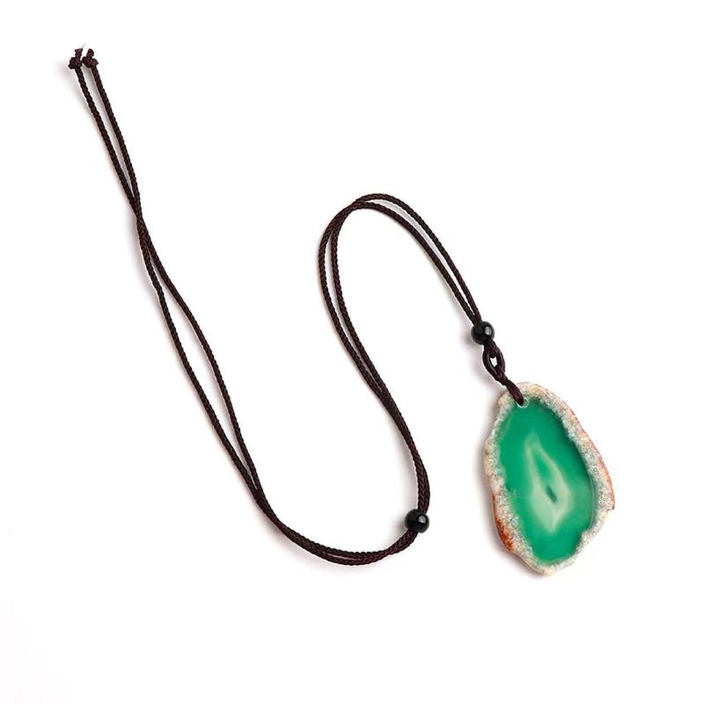 1Pc, Reiki Healing Crystal Cluster Necklace Pendant, Irregular Quartz Crystal Druzi Charms with Chain Necklaces for Women Men Jewelry, Holiday Crafts